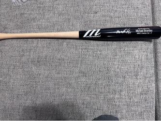 Michael Brantley Signed Autograph Marucci Baseball Bat - Beckett Authentication