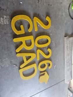2026 Graduation party foam letters