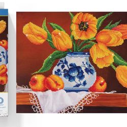 Diamond Dotz Kit NEW Yellow Tulips Crafts DIY Full Cover art supplies hobby