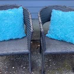Blue Reversible Pillows 