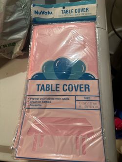 Pink Table Covers (TOTAL OF 12, $1 EACH)