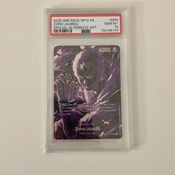 One Piece OP12 Zoro Juurou SP PSA 10