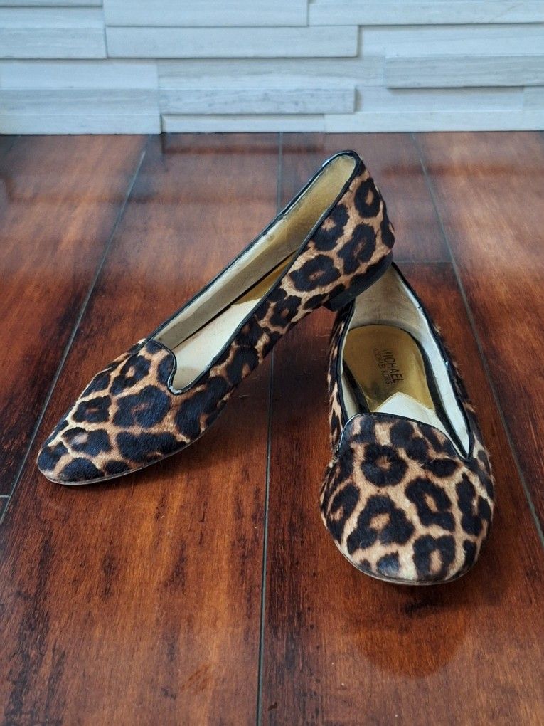 Michael Kors Leopard flats, Size 7