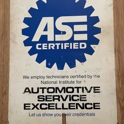 Metal Automotive Sign 