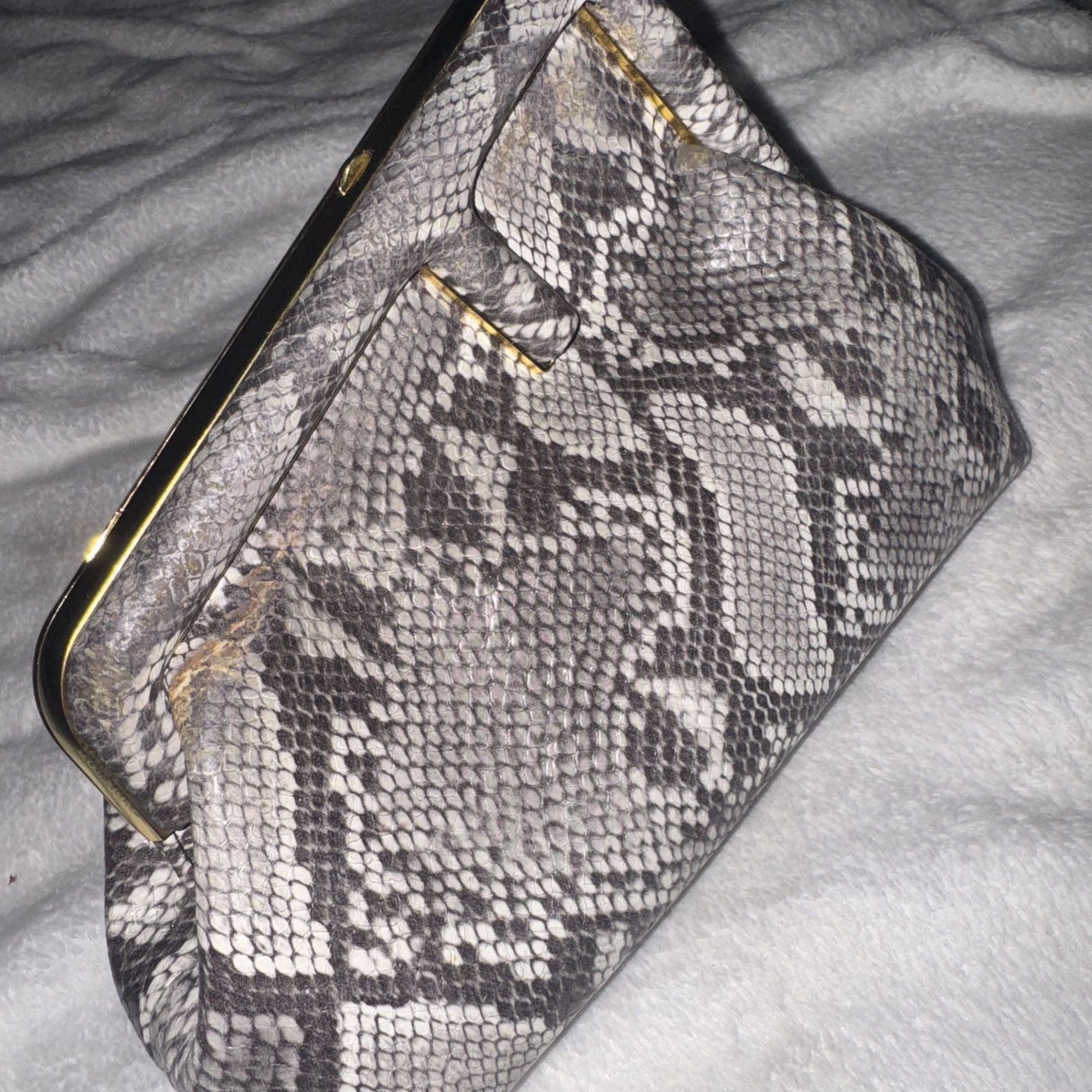 Fendi First Bag White Snake Skin Bag