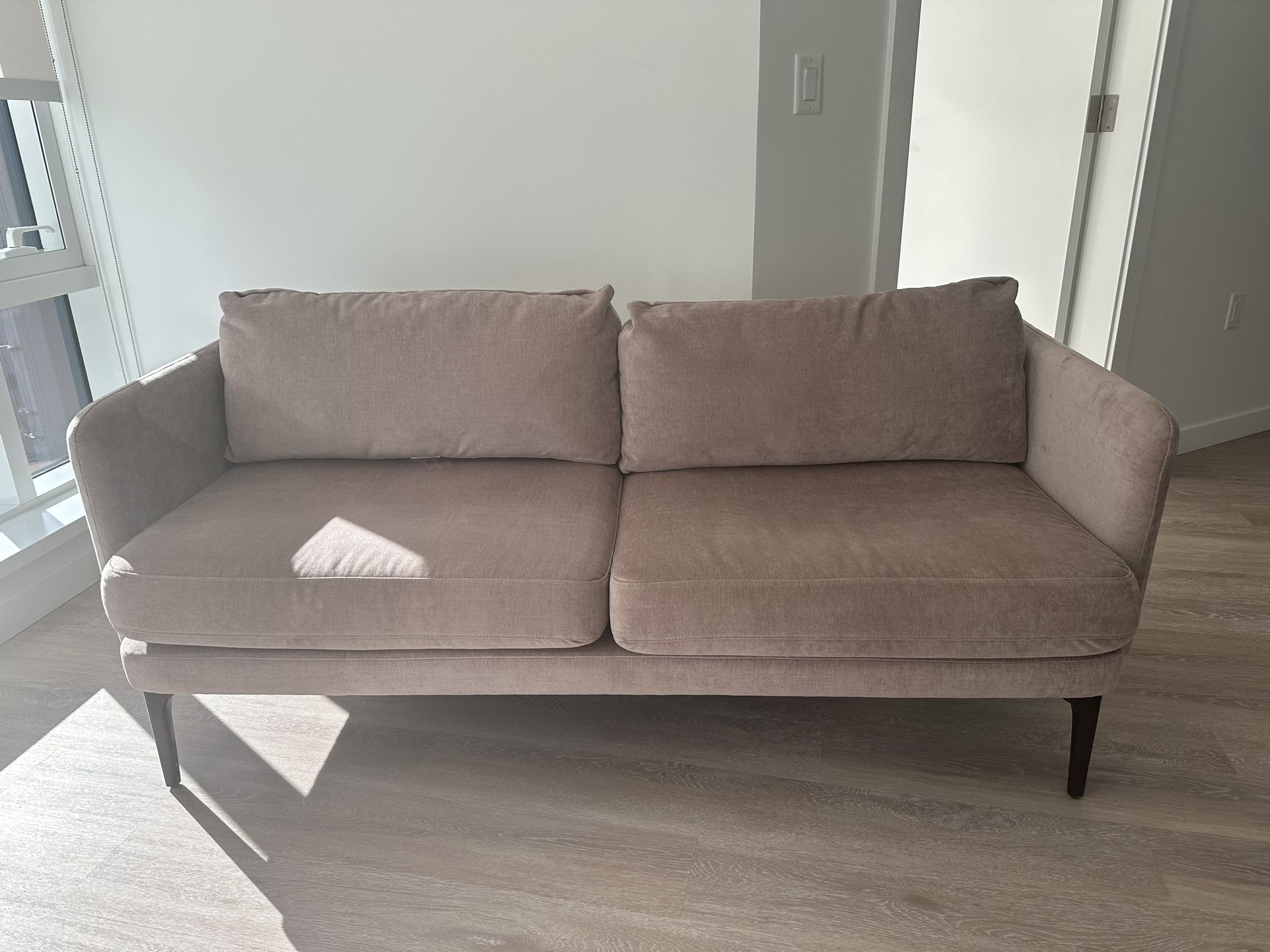 Mauve West Elm Couch (Auburn 70) - $525 OBO