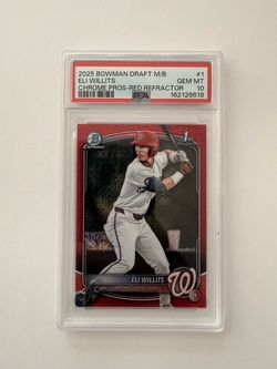 2025 Bowman Draft M/D Eli Willits Chrome Red Refractor