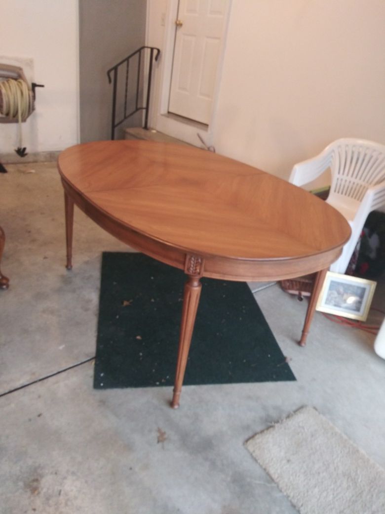 Antique table and chairs