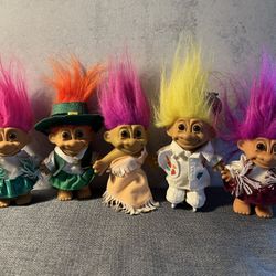 Vintage Russ Troll Dolls 
