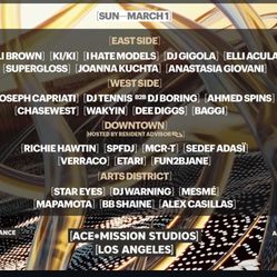 Skyline Stage Access Sunday 2 Wristbands 