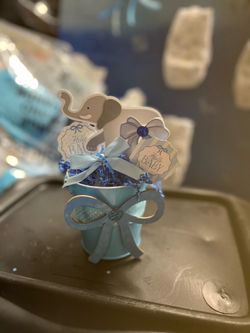 Boy baby shower Centetpieces