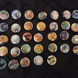 Pokemon Pin lot of 33! Handmade. Custom. TCG. Mixed Lot. 