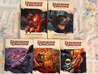 Lot of five D&D dungeons and dragons books