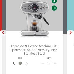 Illy X1 Espresso Machine