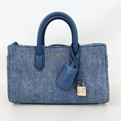 Michael Kors Denim Scarlett Crossbody Tote 