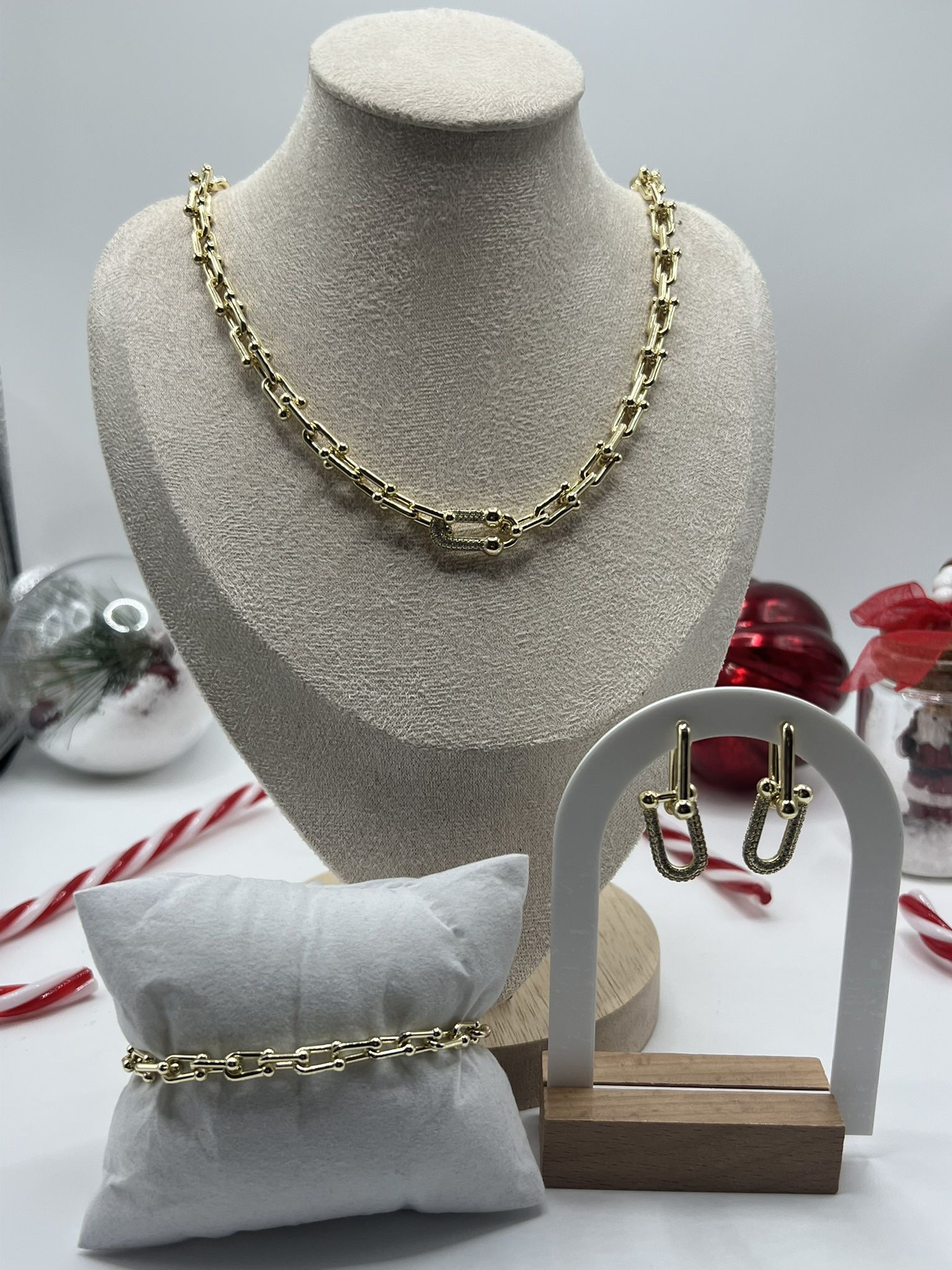 Set TIFF De Oro Laminado 14k