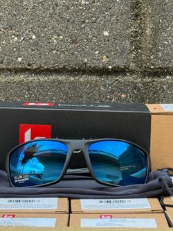 Bolle blue polarized sunglasses matte black frame
