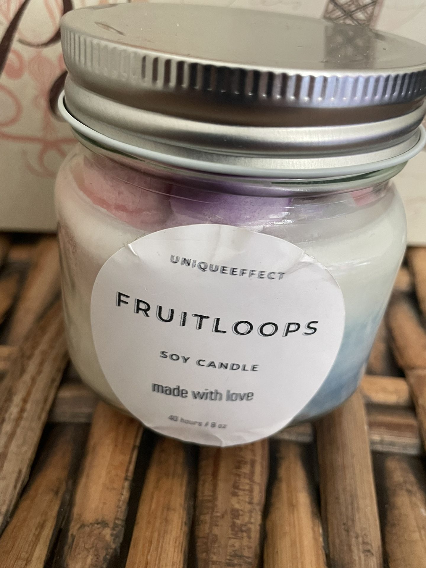 Fruit Loop Scented Homemade Candles
