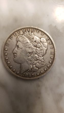 1887 morgan silver dollar