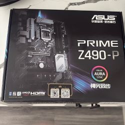 ASUS Prime Z490-P LGA 1200 (Intel® 10th Gen) ATX Motherboard (Dual M.2, DDR4 4600, 1 Gb Ethernet, USB 3.2 Gen 2 USB Type-A®, Thunderbolt™ 3 Support, A
