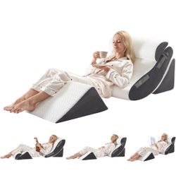 3 Piece Bed Wedge Pillow Set
