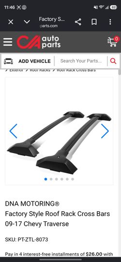 Roof rack bars for Chevy Traverse
