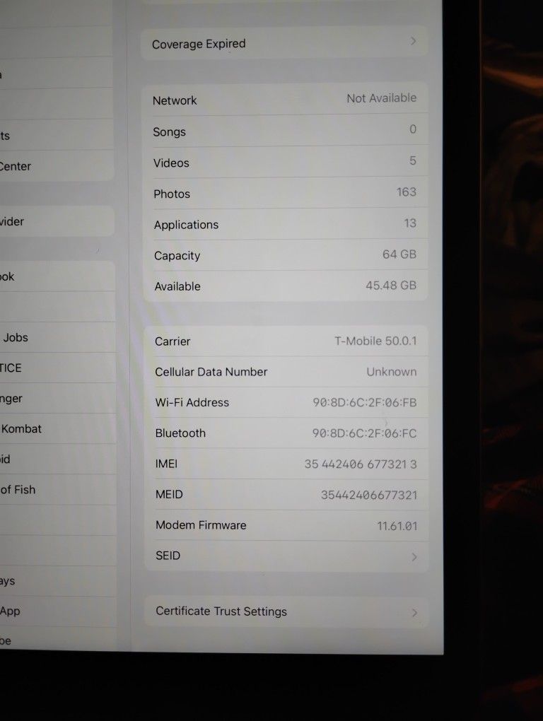 Unlocked IPAD