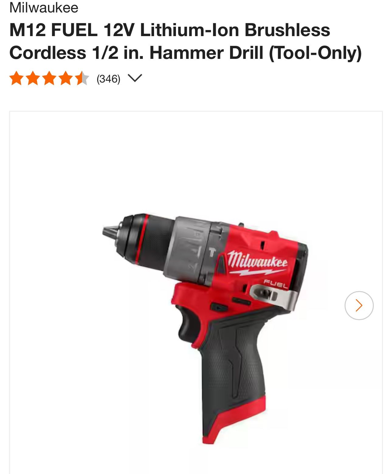 Milwaukee M12 Drill