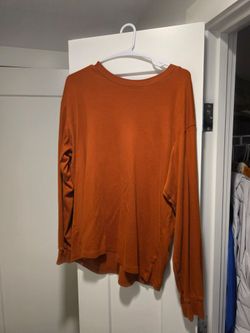 L Orange Uniqlo Long Sleeve Shirt