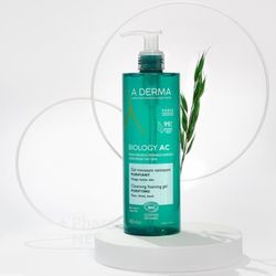 Biology AC Cleansing Foaming Gel 400ml Cleanser Oily Acne Prone Skin Moussant