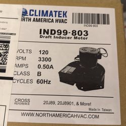IND99 803 draft inducer motor