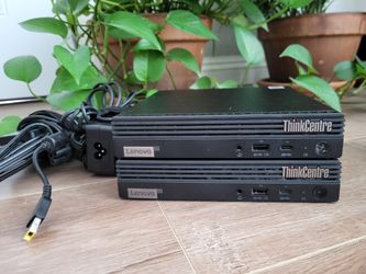 Lot of 2x Lenovo ThinkCentre M70Q Tiny PC | i5-10500T | 8Gb | 256NVMe | WiFi | 11Pro | HDMi | Chargr | $199Each |
