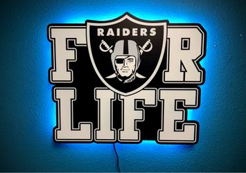 Raiders Neon Logo Sign New