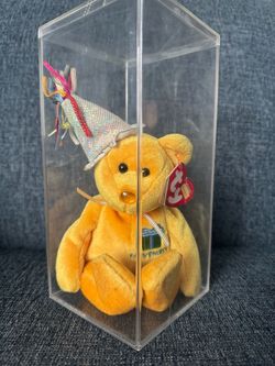 November Beanie Baby in case