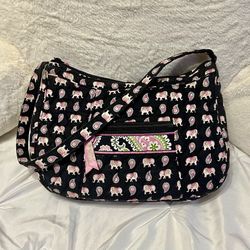 Vintage Vera Bradley Pink Elephants Purse