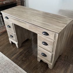 Vintage Modern Refinished Desk 