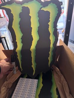 Monster Energy Large Cardboard Logo Display