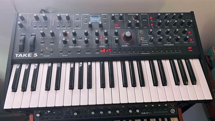 Sequential Take 5 synth plus 2 Evidence Audio The Lyric cables