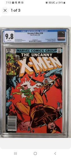 🔥UNCANNY X-MEN #158 CGC 9.8 MARVEL COMICS 1ST APPEARANCE OF ROGUE 1982