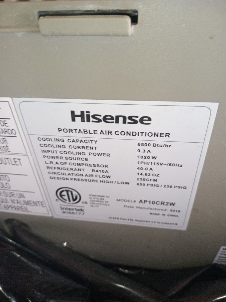 AC Aire Acondicionado Portable 6500 Btus