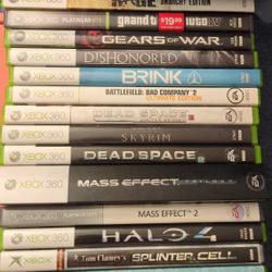 Assortment Of Xbox And Xbox 360 Games