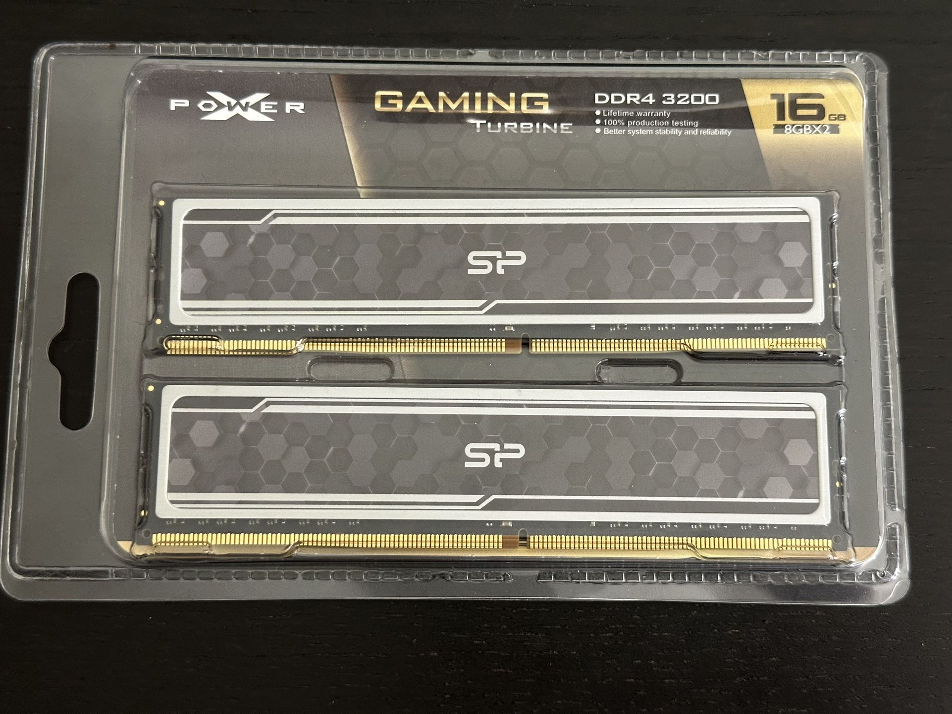 Silicon Power Gaming 16GB 2x8GB DDR4 3200MHz Desktop Memory