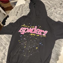 Pink and black spider Hoodie