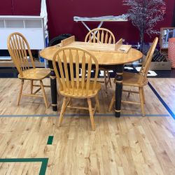 Dining Table & Chairs Needs Refinished 