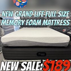 NEW GRAND LIFE FULL SIZE MEMORY FOAM MATTRESS 