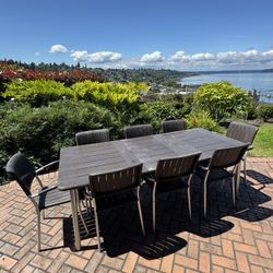 Two  Nardi Patio Furniture Sets (seats up to 12) 