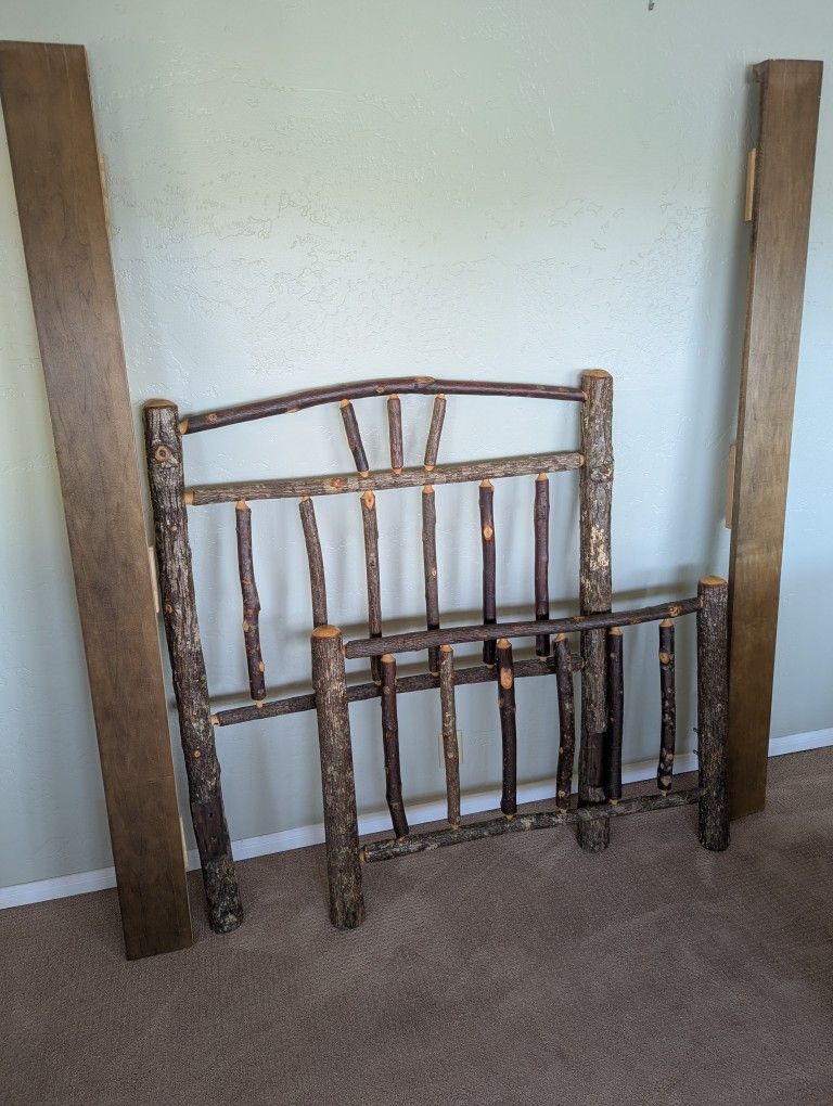 Unique Twin Bed And Bedside Table