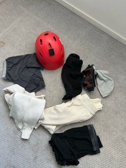 Ski & Snowboard Gear Bundle - Helmet, Smith Goggles, Balaclava & Base Layers