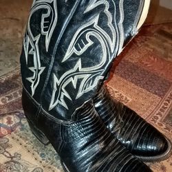 Lizard Skinned Cowboy Boots