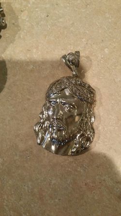 .925 Silver Jesus Pendant